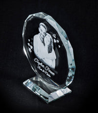 Fully Customized Gifts for Men | Personalized Gifts for Anniversary | 3D Photo Crystal | Handcrafted Personalized Gift with White LED Light (Anniversary)