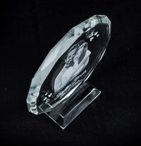 Fully Customized Gifts for Men | Personalized Gifts for Anniversary | 3D Photo Crystal | Handcrafted Personalized Gift with White LED Light (Anniversary)