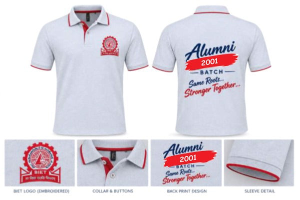 Jacquard Collar and Cuff T-Shirt (Design 2: 2001 batch)