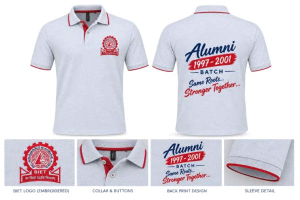 Jacquard Collar and Cuff T-Shirt