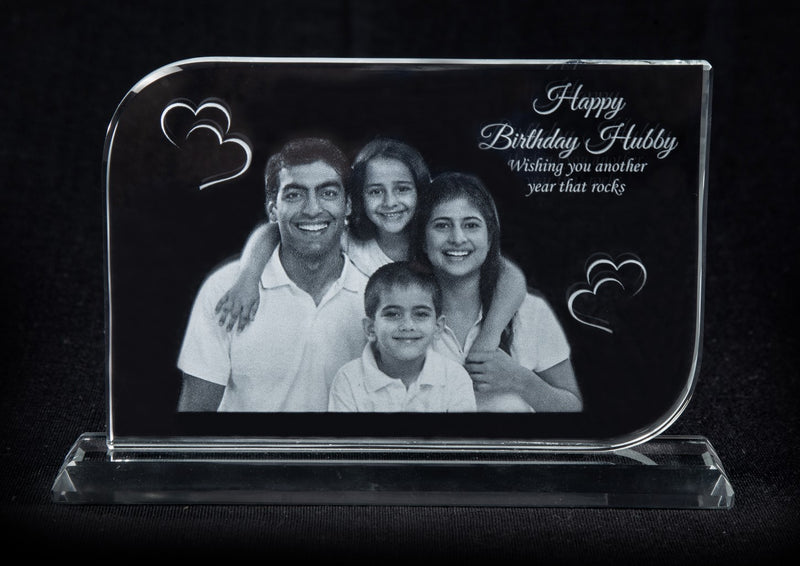 3D-Crystal Photo Gifts Anniversary Gift for Couple Special