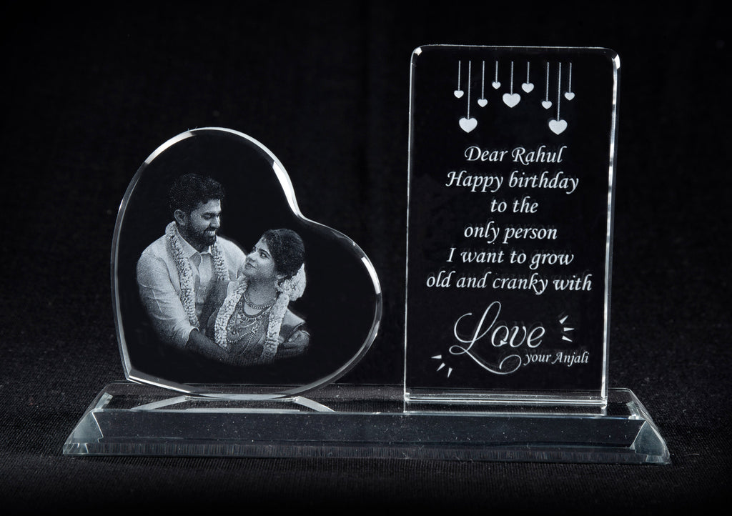 3D Crystal Photo Gifts Online 3D Crystal Gifts Photo on Glass India   Zestpics