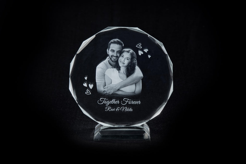 3D-Crystal Photo Gifts 3DRound
