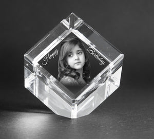 3D-Crystal Engraved Gifts Birthday CC555