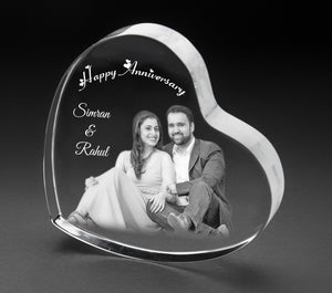 3D-Crystal Photo Gifts Online Anniversary 3DHT112