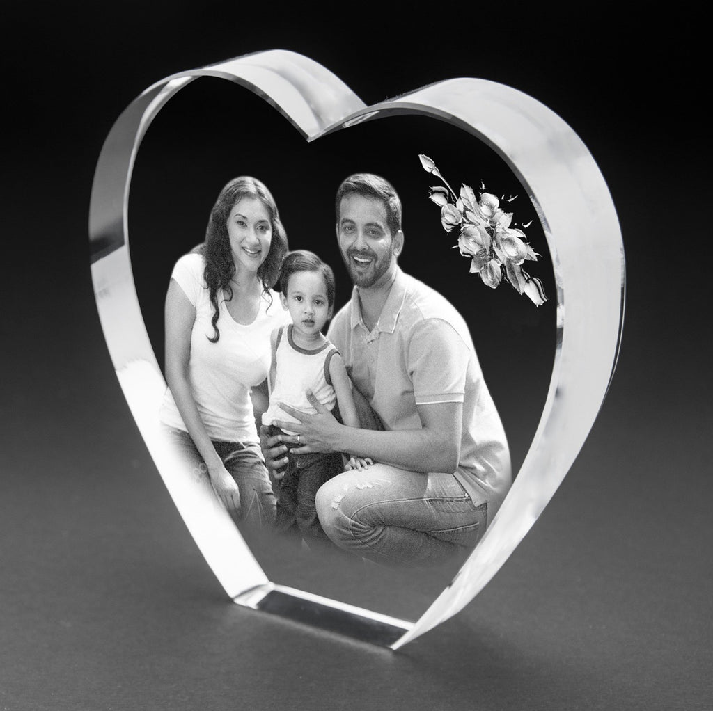 3D-Crystal Photo Gifts Online Anniversary 3Dhs112a