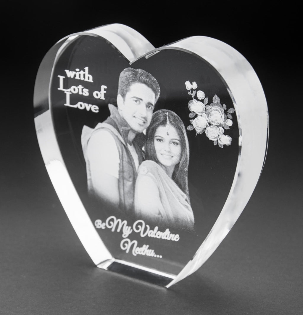3D-Crystal Photo Gifts Valentine 3Dhs112a