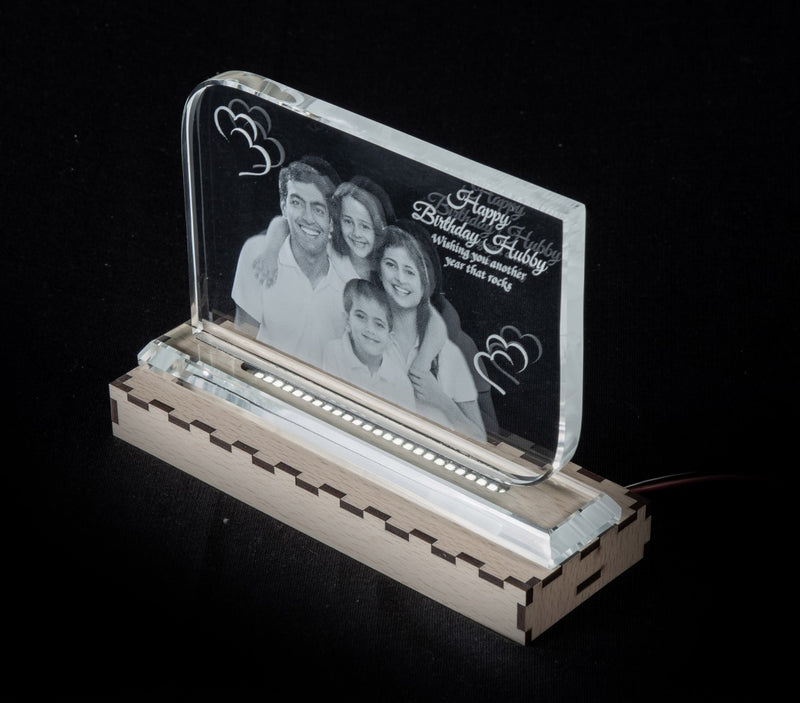 3D-Crystal Photo Gifts Anniversary Gift for Couple Special