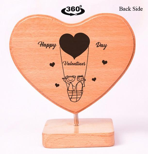 Heart Shaped Wooden Photo Frame Valentines BWP RHSS