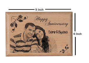 Personalized wooden gifts Anniversary BWP 9x6 inch