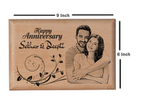 Personalized wooden plaques Anniversary BWP 9x6 inch