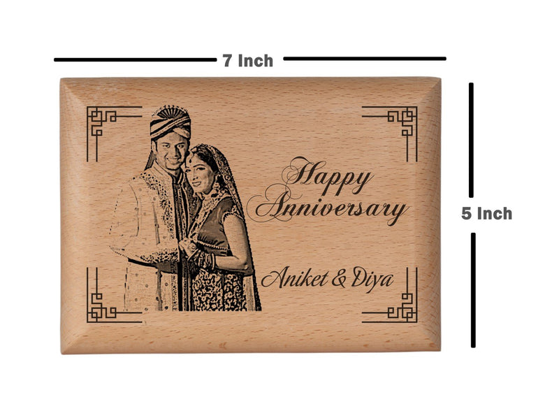 Wood carving gifts Anniversary BWP 5x7 inch