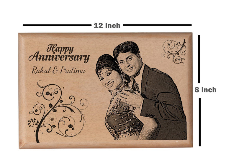 Wood carving gifts Anniversary BWP 8x12 inch