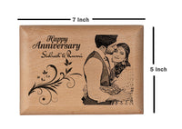 Wooden engraved photo frame Anniversary BWP 5x7 inch